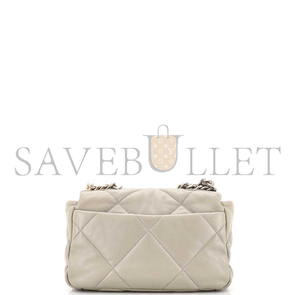 CHANEL 19 FLAP BAG QUILTED LEATHER AS1160 (26*16*9cm) 